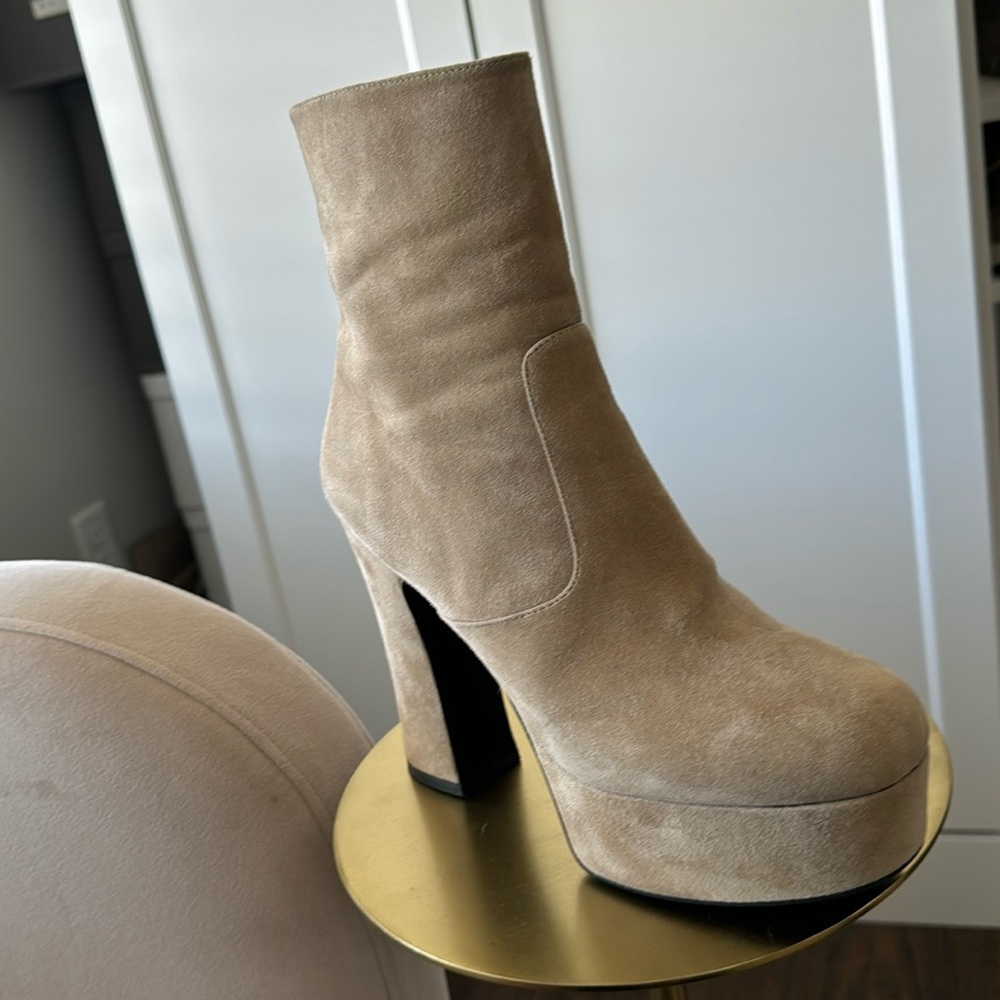 Jeffrey Campbell Brat-Z platform boots Nude 8